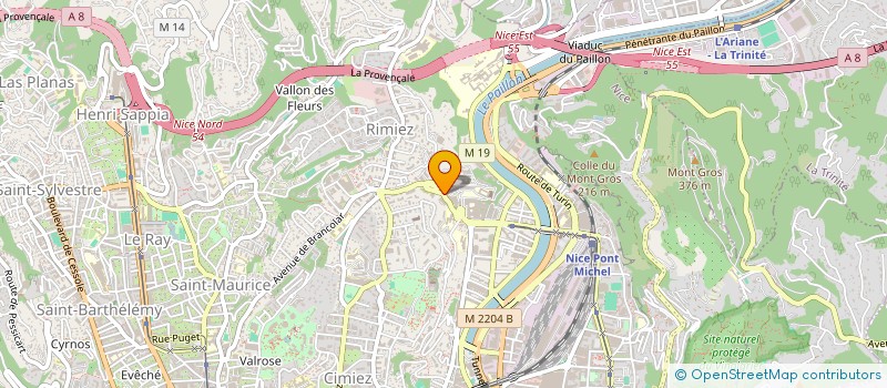 localisation de l'entreprise ETUDE ET PREVENTION DES CANCERS CUTANES à NICE