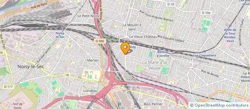 localisation de l'entreprise ETUDE ET PROJET DU BATIMENT à BONDY