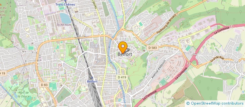 localisation de l'entreprise ETUDE ET REALISATION DE CONSTRUCTIONS à BELFORT