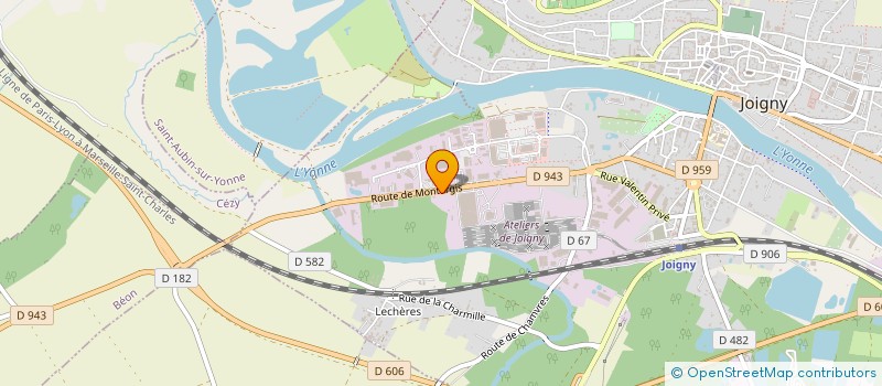 localisation de l'entreprise ETUDE ET REALISATION DE TOLERIE DE PRECISION à JOIGNY