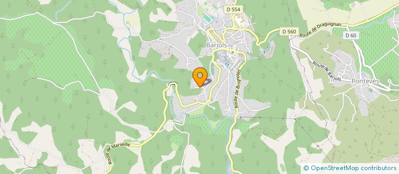 localisation de l'entreprise ETUDE ET REALISATION DU BATIMENT à BARJOLS