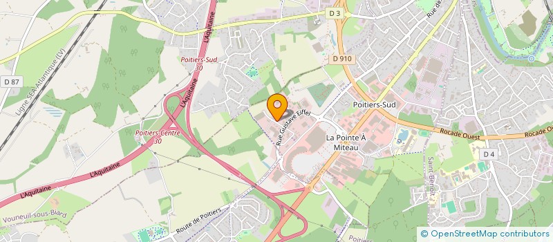 localisation de l'entreprise ETUDE ET SAUVEGARDE DES BATIMENTS à POITIERS
