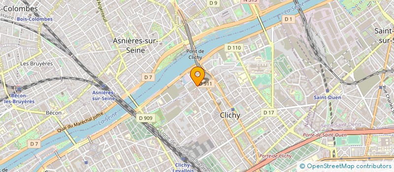 localisation de l'entreprise ETUDE ET SOFTWARE FRANCE à CLICHY