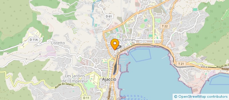 localisation de l'entreprise ETUDE ET TRAITEMENT INFORMATIQUE à AJACCIO