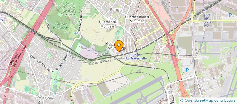 localisation de l'entreprise ETUDE FABRICAT COMMERC INSTALLAT EQUIPEM à WISSOUS