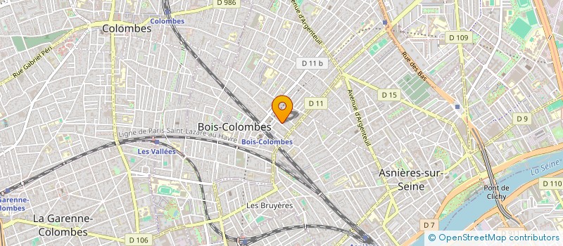 localisation de l'entreprise ETUDE FELIX GAGUECHE à BOIS-COLOMBES
