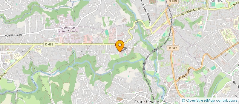 localisation de l'entreprise ETUDE FINANCIERE RHONE ALPES EFRA  FRANCHEVILLE