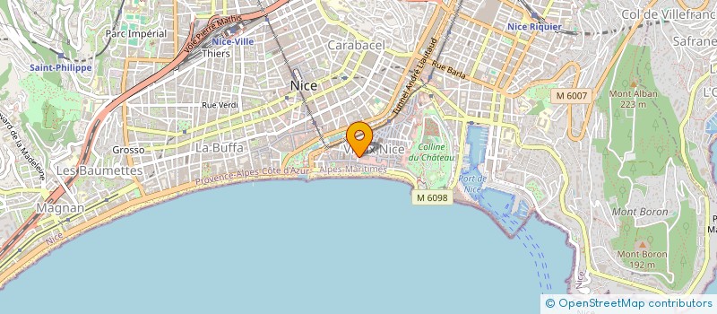 localisation de l'entreprise ETUDE FONCIERE AMENAGEMENT GOLFS à NICE