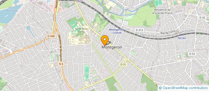 localisation de l'entreprise ETUDE FORMATION CONSEIL SANTE à MONTGERON