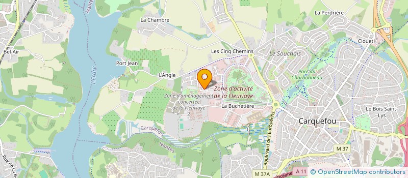 localisation de l'entreprise ETUDE GENEALOGIQUE LA FLEURIAYE à CARQUEFOU