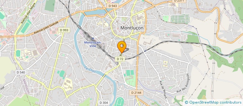 localisation de l'entreprise ETUDE GENEALOGIQUE LUMINEAU P ET JF à MONTLUCON