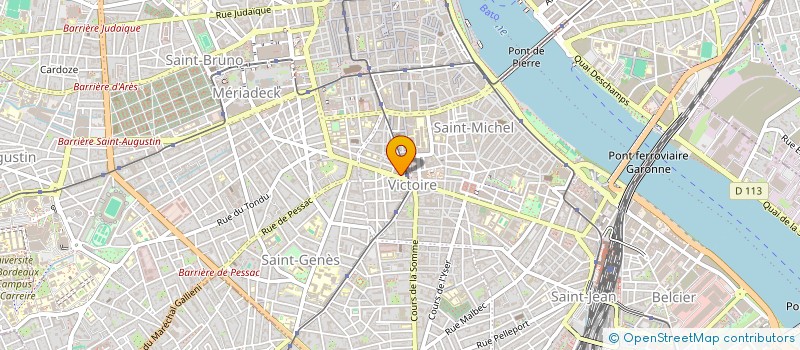 localisation de l'entreprise ETUDE GENEALOGIQUE PEROTIN  BORDEAUX