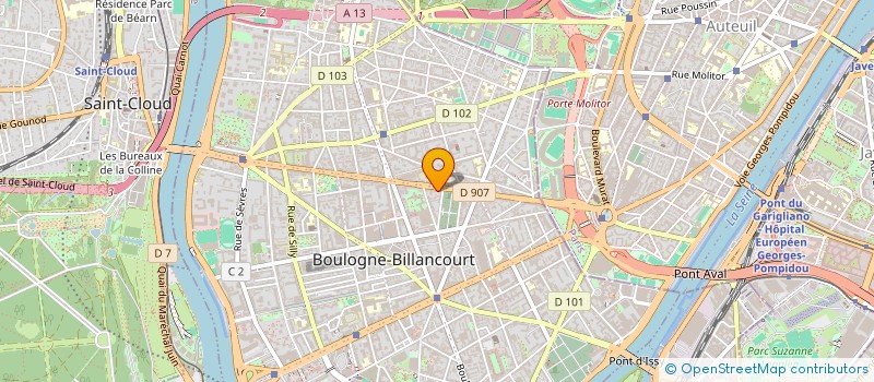 localisation de l'entreprise ETUDE GENERALE DU BATIMENT à BOULOGNE-BILLANCOURT