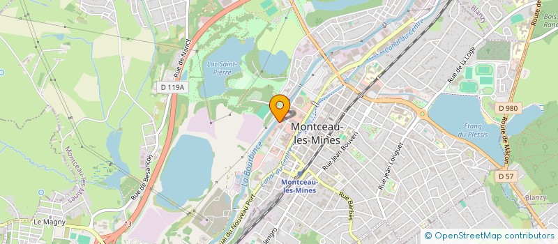 localisation de l'entreprise ETUDE GEO DETECTION 71 à MONTCEAU-LES-MINES