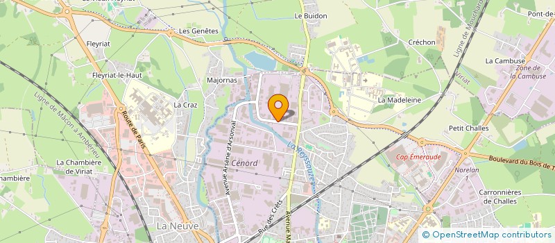 localisation de l'entreprise ETUDE GEO DETECTION à BOURG-EN-BRESSE