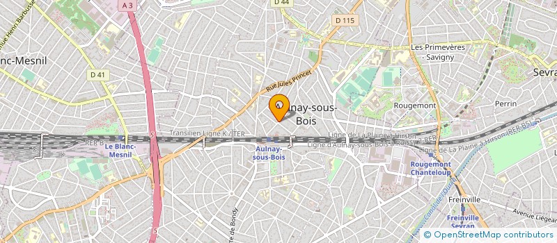 localisation de l'entreprise ETUDE GESTION ET REALISATION à AULNAY SOUS BOIS