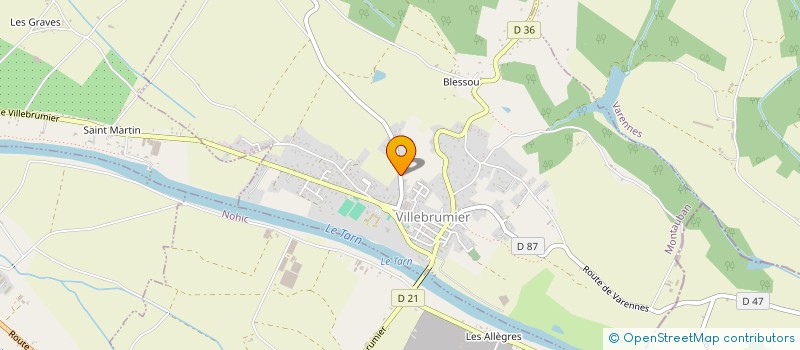 localisation de l'entreprise ETUDE & GESTION N.B.C à VILLEBRUMIER