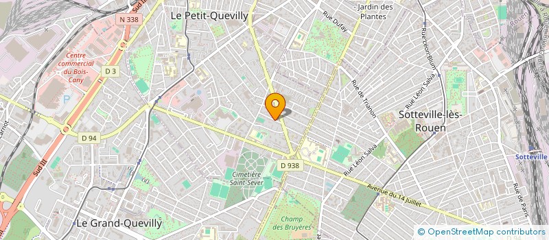 localisation de l'entreprise ETUDE GESTION TECHNIQUE CLIMATIQUE à LE PETIT-QUEVILLY
