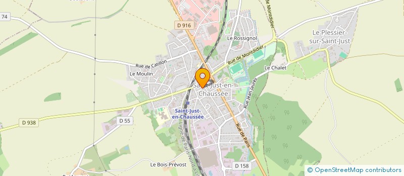 localisation de l'entreprise ETUDE HABITAT CONSEIL à SAINT-JUST-EN-CHAUSSEE