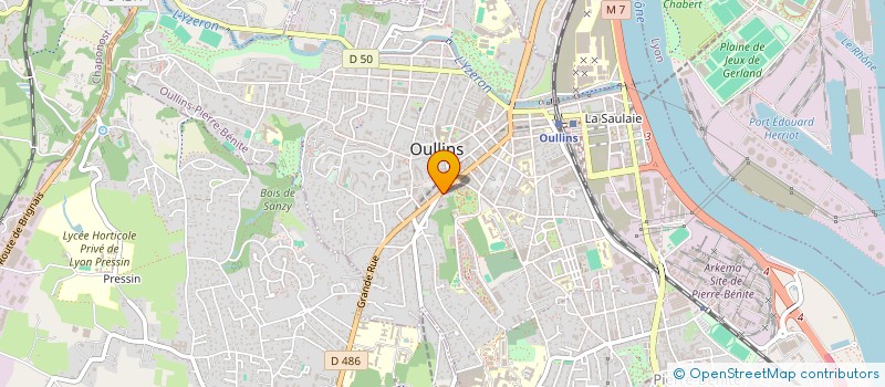 localisation de l'entreprise ETUDE IMMOBILIERE CARLA, CARLA GESTION, CARLA SYNDIC  OULLINS-PIERRE-BENITE