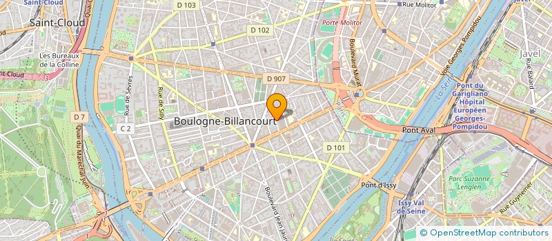 localisation de l'entreprise ETUDE IMMOBILIERE DES LONGS PRES à BOULOGNE-BILLANCOURT