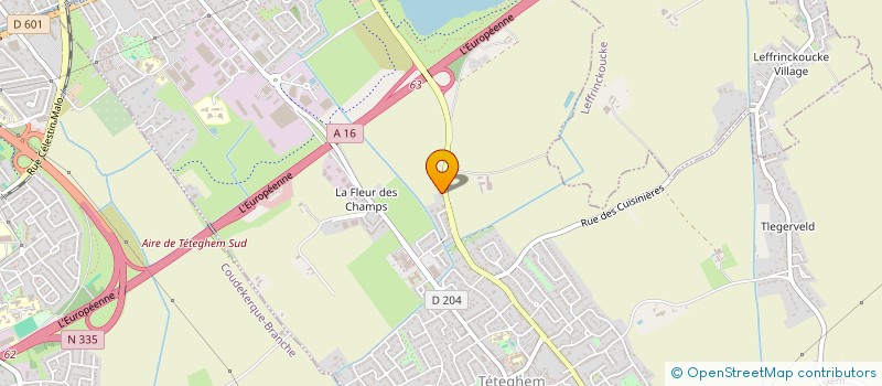 localisation de l'entreprise ETUDE INDUSTRIELLE TUYAUTERIE ET SOUDURE  TETEGHEM-COUDEKERQUE-VILLAGE