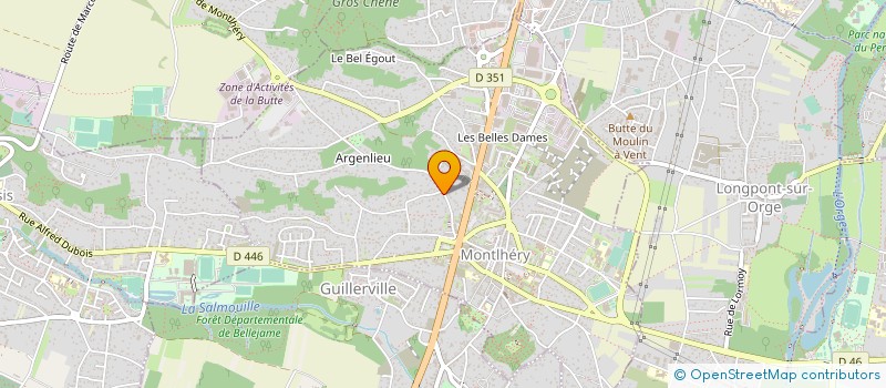 localisation de l'entreprise ETUDE JEAN-LOUIS PERALTA  MONTLHERY