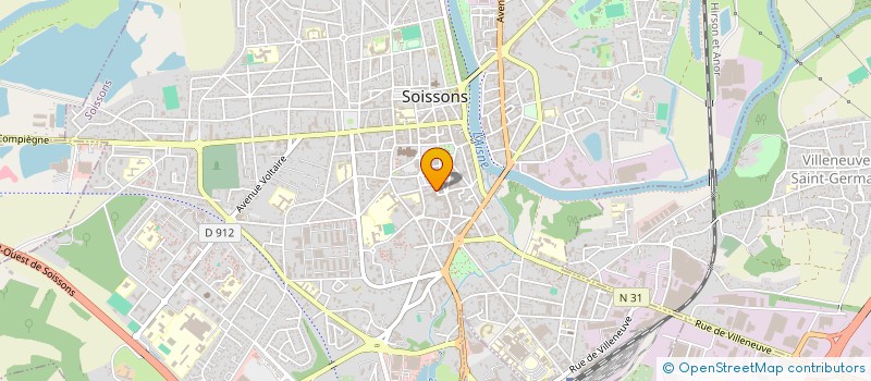 localisation de l'entreprise ETUDE JURIDIQUE FISCALE AGR à SOISSONS