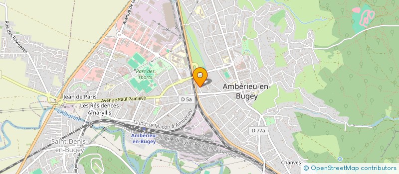 localisation de l'entreprise ETUDE LOGICIELS CONSEILS INFORMAT à AMBERIEU-EN-BUGEY