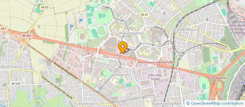 localisation de l'entreprise ETUDE MAINTENANCE ET PREVENTION à STRASBOURG