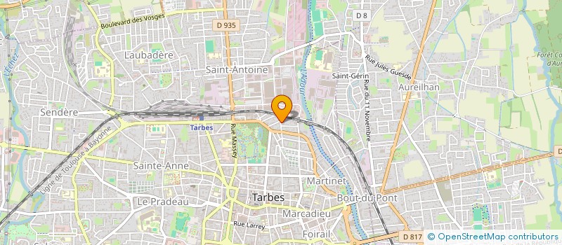 localisation de l'entreprise ETUDE MAITRE MYRIAM SUMANN  TARBES