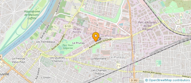 localisation de l'entreprise ETUDE MECANIQUE GENERALE à SARTROUVILLE