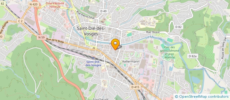 localisation de l'entreprise ETUDE MICHEL GUERIN  SAINT-DIE-DES-VOSGES