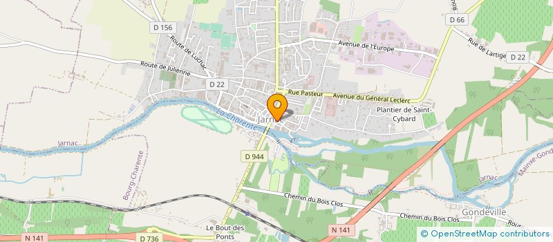 localisation de l'entreprise ETUDE NOTARIALE AUDREY GUERRE à JARNAC