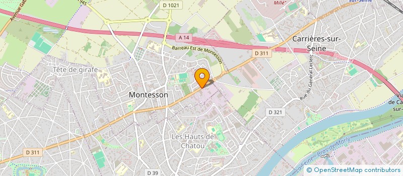 localisation de l'entreprise ETUDE PLAN SERVICE à MONTESSON