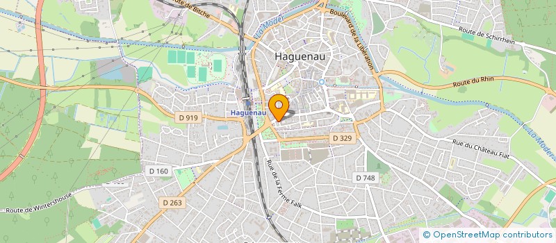 localisation de l'entreprise ETUDE PLUS HAGUENAU  HAGUENAU