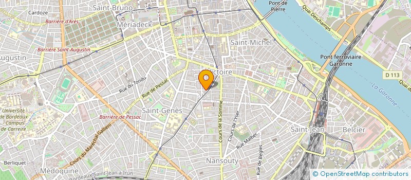 localisation de l'entreprise ETUDE POUR LE DEVELOPPEMENT ENTREPRISES à BORDEAUX
