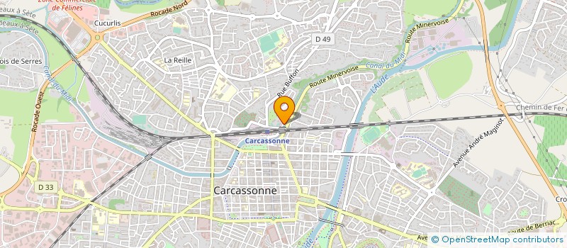 localisation de l'entreprise ETUDE REAL GESTION IMMOB MEDITERRANEENNE à CARCASSONNE