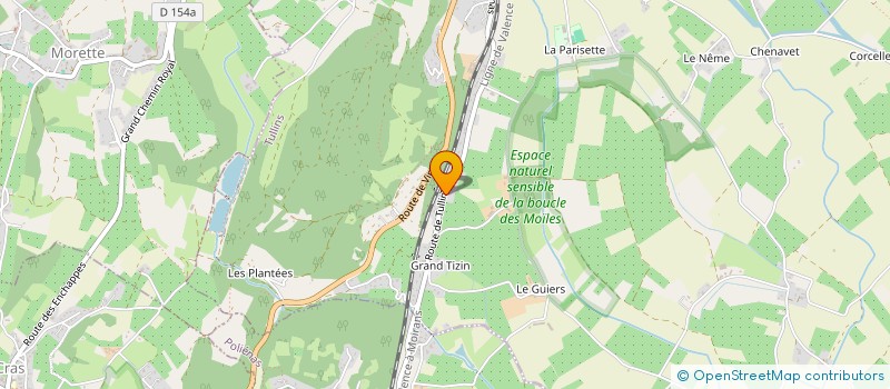 localisation de l'entreprise ETUDE REAL INSTAL CARRIERE PREP MATER à TULLINS