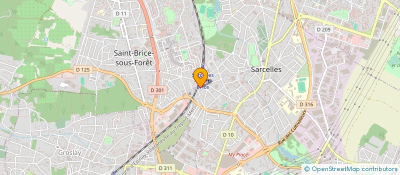 localisation de l'entreprise ETUDE REALISAT ANTI NUISANCES à SARCELLES