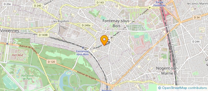 localisation de l'entreprise ETUDE REALISAT EQUIPEM ELECTRIQ PARISIEN à FONTENAY-SOUS-BOIS