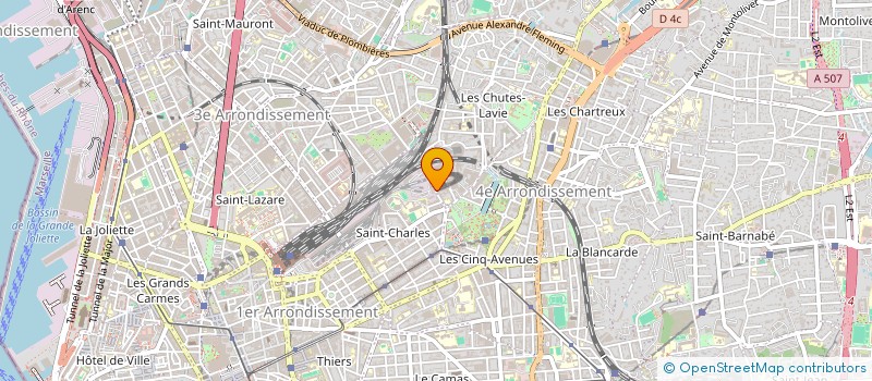 localisation de l'entreprise ETUDE REALISAT INDUSTRIE SCIENTIFIQUES à MARSEILLE
