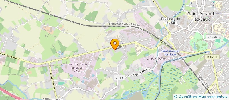 localisation de l'entreprise ETUDE REALISAT TRANSMISSION MANUTENTION à SAINT-AMAND-LES-EAUX