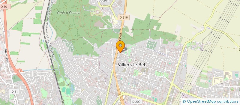 localisation de l'entreprise ETUDE REALISATION BATIMENT à VILLIERS-LE-BEL