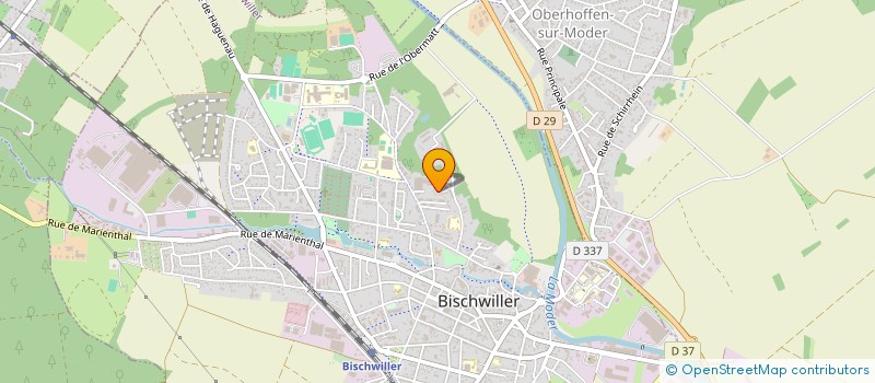 localisation de l'entreprise ETUDE REALISATION BATIMENT BOIS  BISCHWILLER