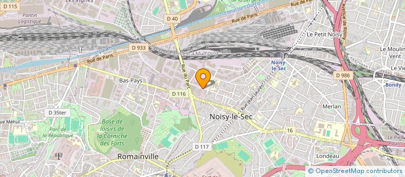 localisation de l'entreprise ETUDE REALISATION DE MODELAGE INDUSTRIEL à NOISY-LE-SEC