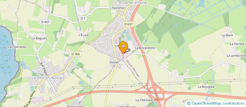 localisation de l'entreprise ETUDE REALISATION DEVELOPPEMENT à CHATEAUNEUF D'ILLE ET VILAINE