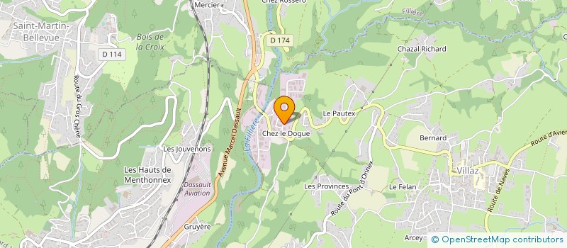 localisation de l'entreprise ETUDE REALISATION ELECTRIQUE PARMELAN à VILLAZ