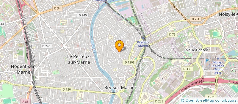 localisation de l'entreprise ETUDE REALISATION FONCIERE ILE FRANCE  BRY-SUR-MARNE