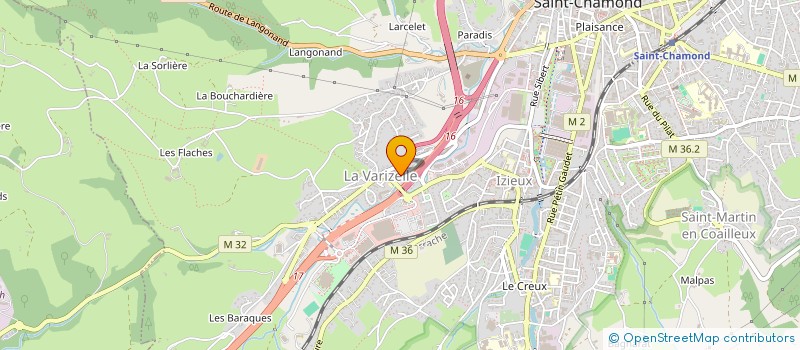 localisation de l'entreprise ETUDE REALISATION INOXYDABLE ERI à SAINT-CHAMOND